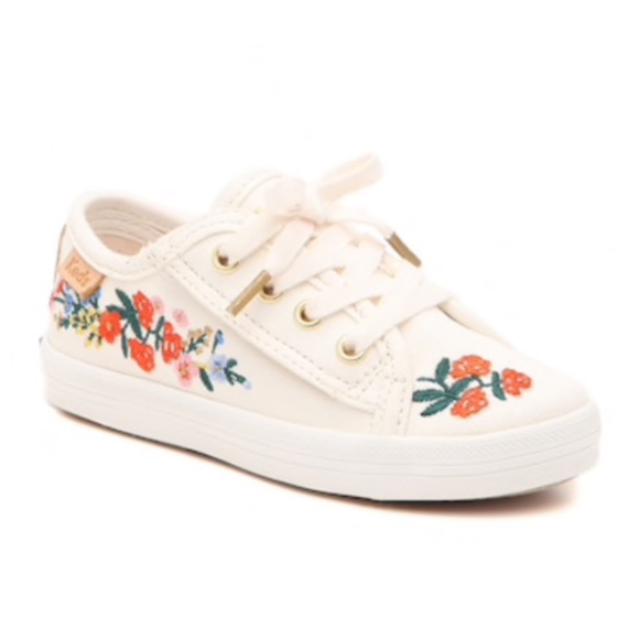 Keds Other - Keds X Rifle Paper Co. Baby Girls Embroidered Floral Sneakers